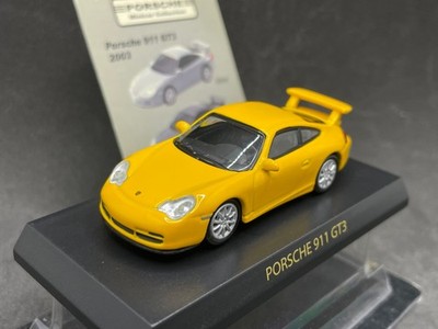 Kyosho 1/64 Porsche collection 911 GT3 996 yellow diecast model