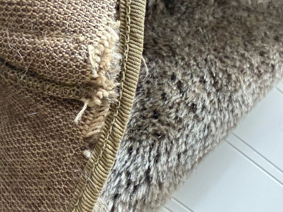 Vintage Military Fur Parka WWII Arctic Coat Coyote Fur Hood Heavy Wool Deer 1950 - Image 4 of 4