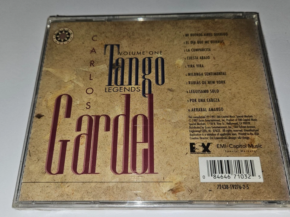 Carlos Gardel "Tango Legends Volume One" CD 10 Songs 1997 EMI *NEW/SEALED* - Image 2 of 4