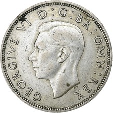 #1028826 Great Britain, George VI, Florin, Two Shillings, 1941, Silver, EF, KM