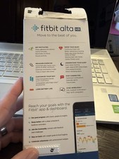 Fitbit Alta HR Activity Tracker FB408 Blue Small Band No Charger Tested Working