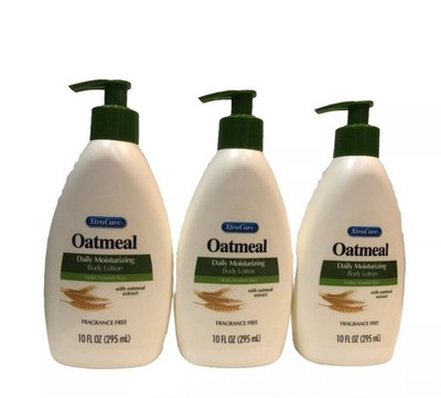 XtraCare Oatmeal Daily Moisturizing Hand Lotion For Dry Skin 10 oz. Pump  3 pack