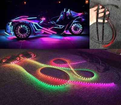 Tinted x16PCS 2FT Black Out PCB CHASING Light Strips for Slingshot Lighting KIT