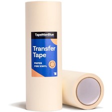 12" x 100' Roll of Paper Transfer Tape for Vinyl, Made in America, Premium-Gr...