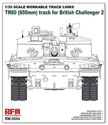 Ryefield Models 1/35 Assembly-Type Working Track Set For Challenger 2 Plastic Mo