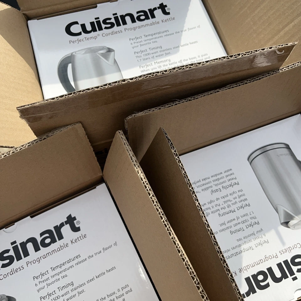 Nuevo Hervidor Eléctrico Inalámbrico Cuisinart Perfectemp 1.7L CPK-17P1 Acero Inoxidable Foto 4 de 4