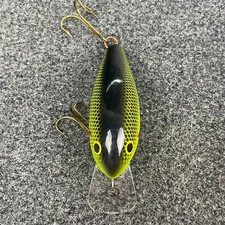 Leurre vintage Cotton Cordell Big O 7800 Crankbait 2,5 89 vert foncé