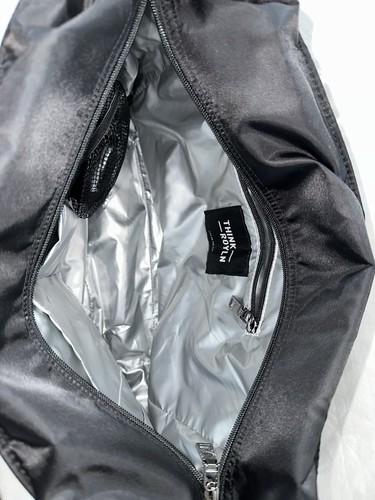 Think Royln Womens Black The Metro Puffy Quilted Tote Bag Athletic Gym Sleek - Picture 10 of 12
