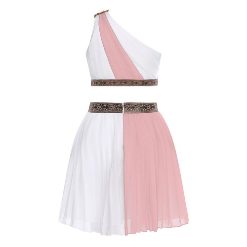 Kinder Mädchen Outfit Kostüm Karneval Set Cosplay ärmellos Prinzessin griechisch - Bild 31 von 34