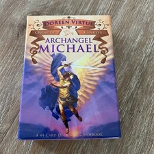 Doreen Virtue Oracle 44 Cards ARCHANGEL MICHAEL & Book In Box  COMPLETE 2009