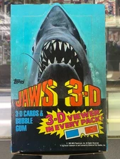 1983 Jaws 3D complete Box w/glasses 36 Packs