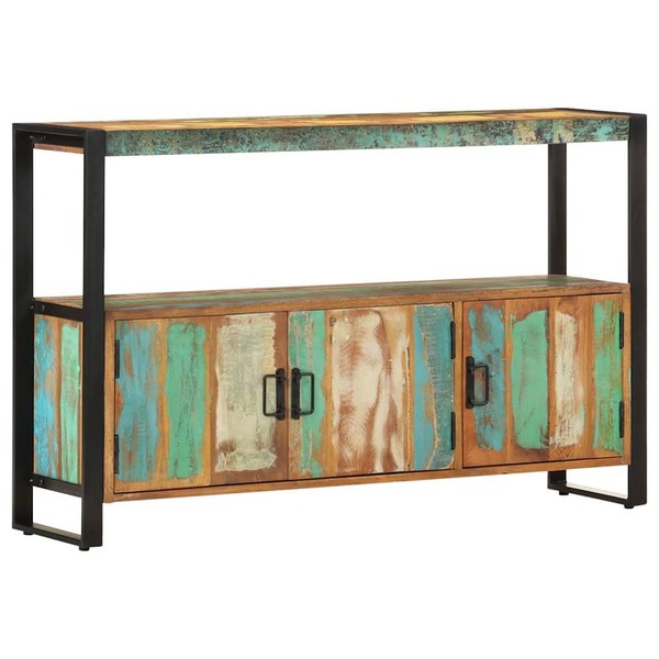 Sideboard 120Cm Recyceltes Massivholz Kommode Schrank Konsolentisch vidaXL-image