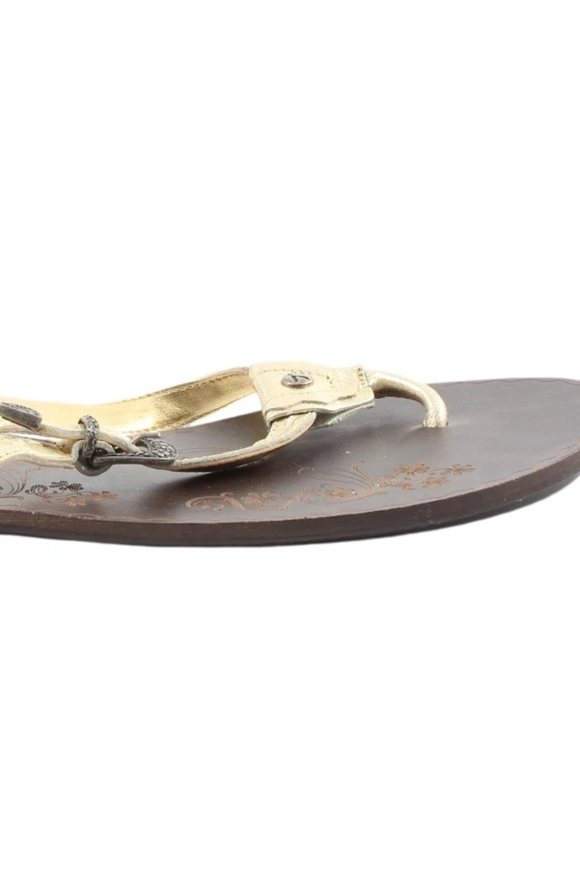 PEPE JEANS LONDON Chanclas Mujeres Sandalias Talla EU 37 color oro-marrón - Imagen 3 de 4