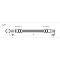 Metzger 4112507 Bremsschlauch FüR Ford Cougar Mondeo I GBP BAP BFP EC