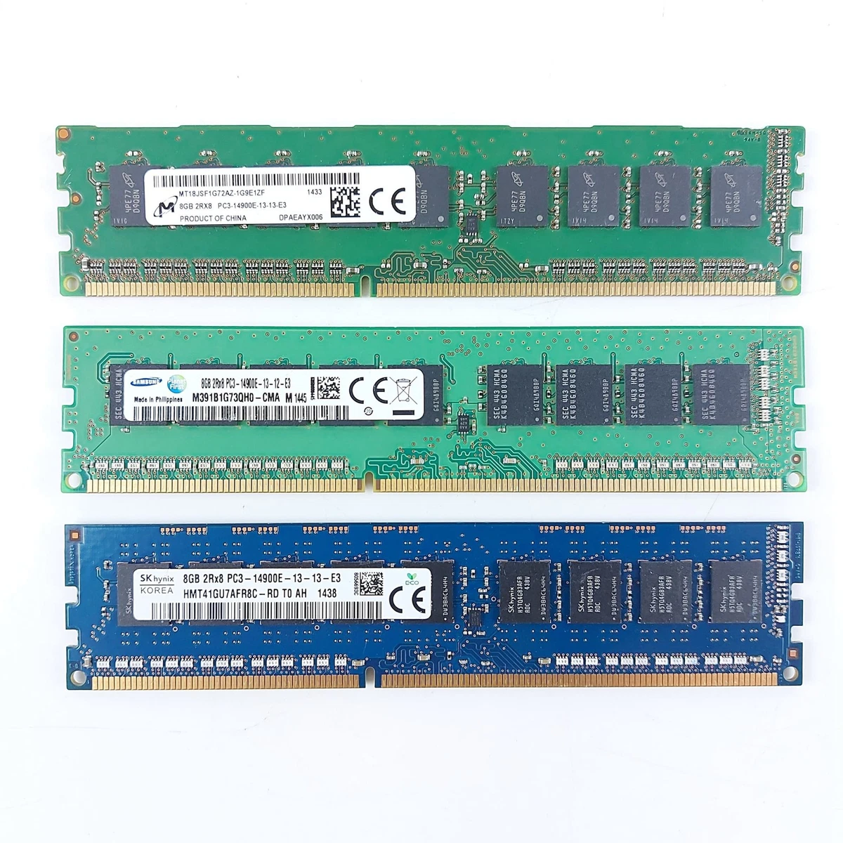 レンズ二つセット DDR3 1HPA // 8GB DDR3-1866 PC3-14900R Registered RDIMM 1Rx4