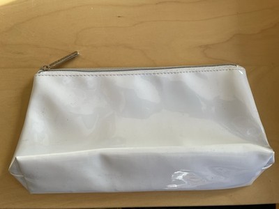 Kosmetikbeutel Weiss abwaschbar Clinique ca. 22 cm