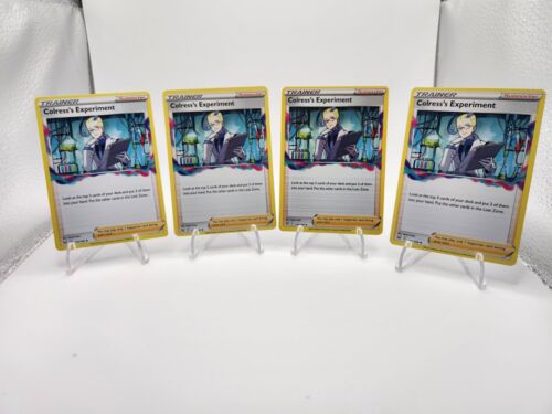 Colress’s Experiment 155/196 Lost Origin - Trainer supporter Play set 4x - Picture 1 of 2