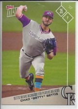 2017 Topps Now Chad Bettis Players Weekend Rockies Print Run 78 Rare B272