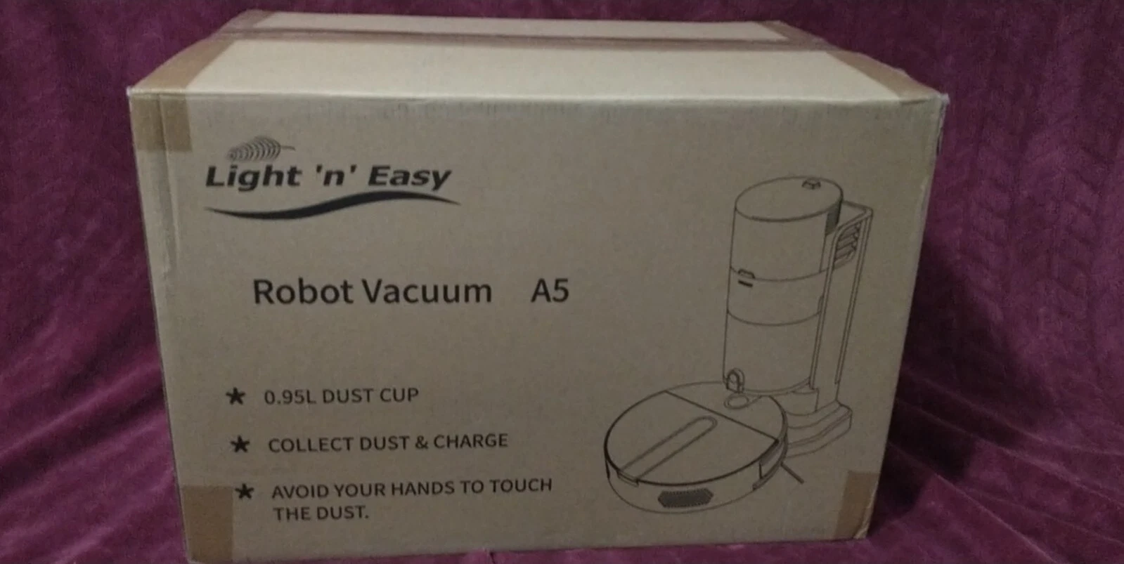 Light n Easy Robot Vacuum, Mini Self-Charging Robotic Vacuum Cleaner