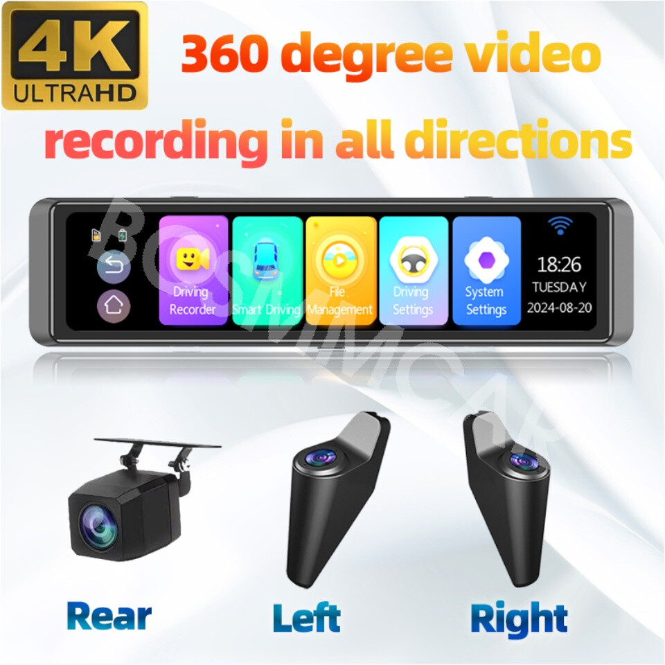 Car DVR Rear View Mirror Video Loop Recording Dash Cam Parking Monitor Car DVR Rear View Mirror Video Loop Recording Dash Cam Parking Monitor