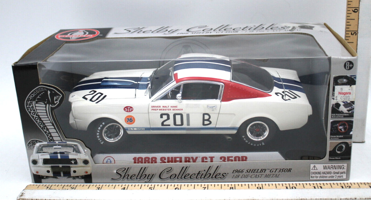 Shelby Collectible 1966 Shelby GT350R 201B White/Blue/Red 1