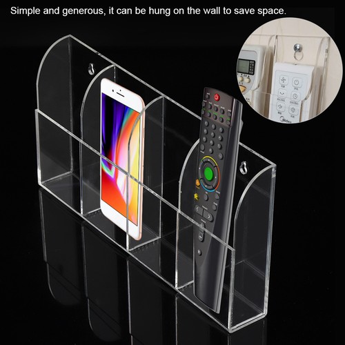 Phone/TV Remote Control Storage Box Home Desk Makeup Organizer Holder Container - Picture 2 of 12