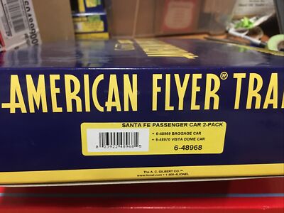 Amer Flyer 6-48968 ATSF Passenger Car 2 Pack (4/30/22)