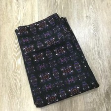 LULAROE Stretch Knee Length Purple Print Pencil Skirt Women's Size Medium