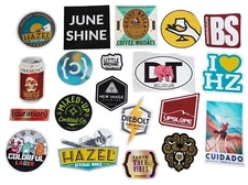20x Craft Beer Stickers Distillery Pub Alcohol Wine Bar Lot Mixed Set Colorado 