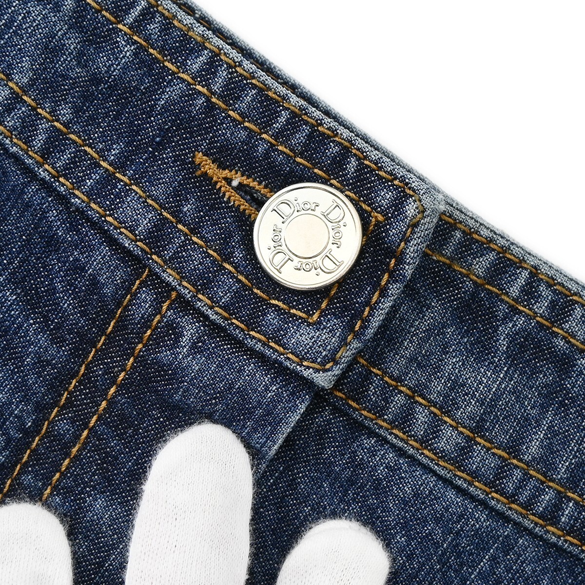 Christian Dior Skirt Blue Denim 143086 | eBay