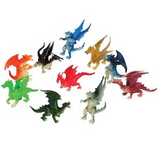 U.S. Toy Assorted Color and Design Mini Dragon Action Figures 12 , 36 months...