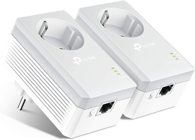 2x TP-Link Modello TL-PA4010P Addatore Powerline AV 500 Passthrough for Italy 