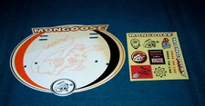 Vintage : MONGOOSE BMX Handlebar SIGN : bonus STICKERS @ Bicycle BIKE