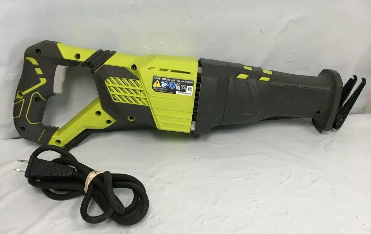 Ryobi RJ186V 12 Amp Variable Speed Corded Reciprocating Saw GR M