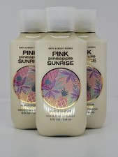 Bath  Body Works Pink Pineapple Sunrise Body Lotion x3 - 8oz