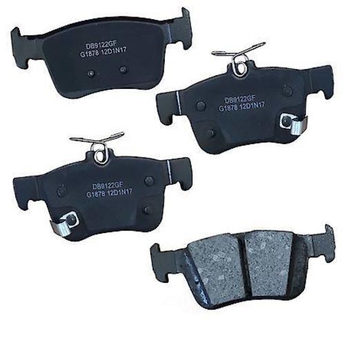 Disc Brake Pad SetPremium Gold Ceramic Rear Brake Pads CARQUEST
