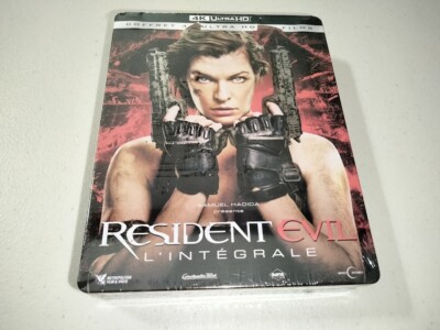 BRAND NEW Resident Evil 6 Film Collection 4K Ultra HD STEELBOOK French BD-100