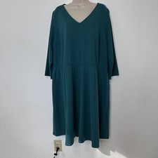 Lane Bryant Green Skater Style Dress Sz 22/24