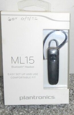 PLANTRONICS ML15 Bluetooth Headset New in box