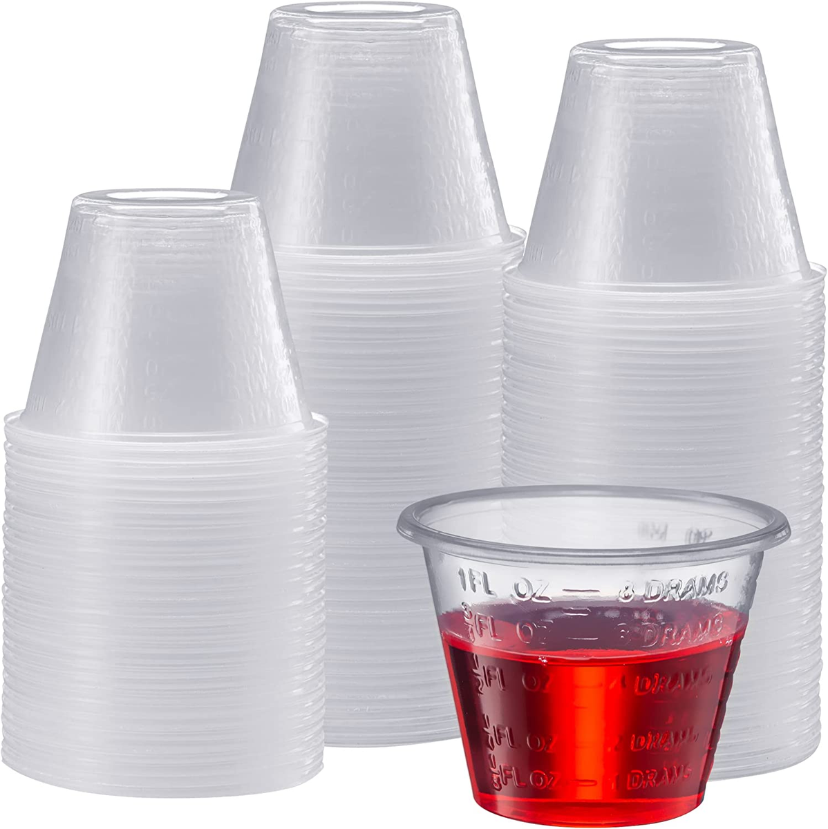 250 Count 1 Oz Plastic Disposable Medicine Measuring Cup for Liquid  Medicine New