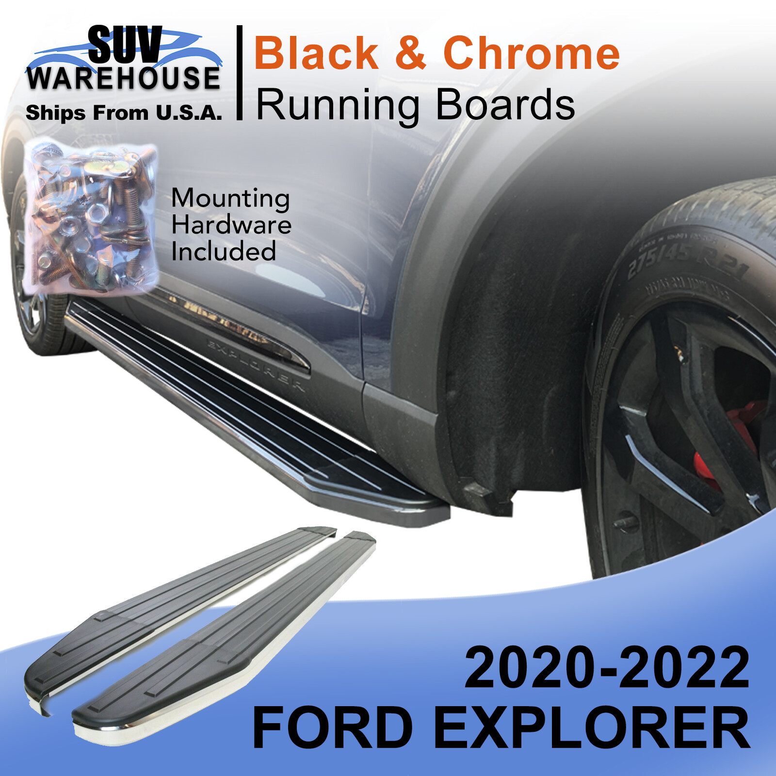 2008 Ford Explorer Running Boards