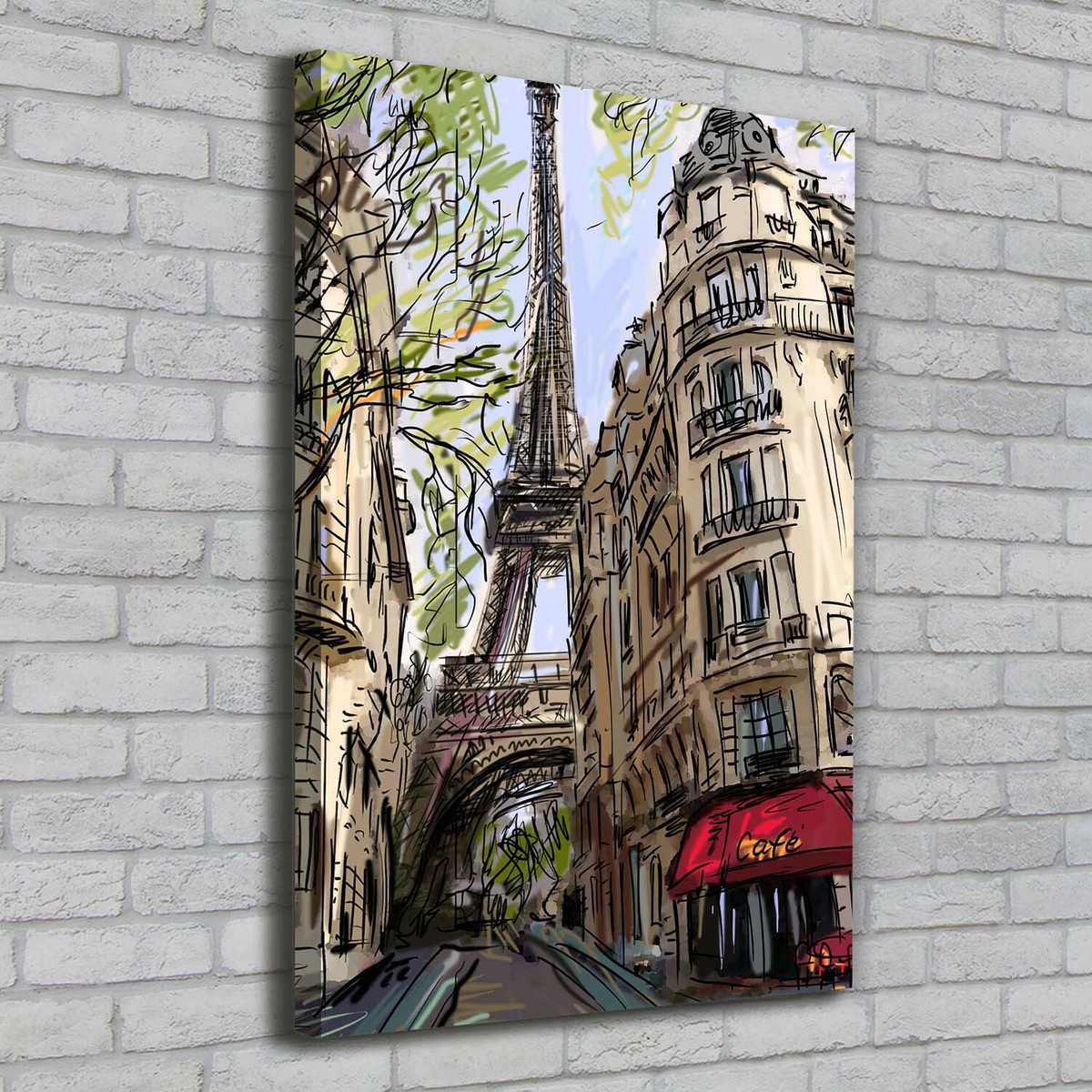 Tableau Sur Verre Trempé Tulup 70x100 – Tour Eiffel De Paris, Déco Moderne