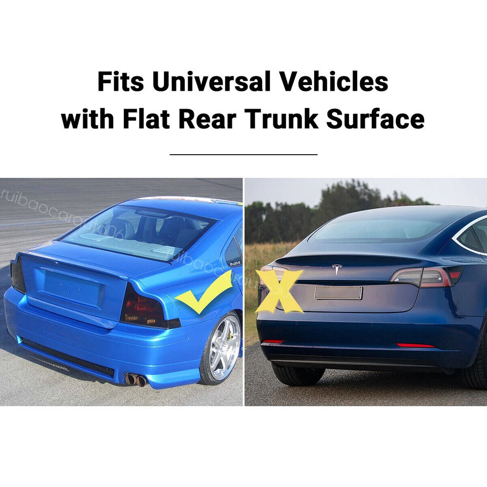 For Infiniti G35 G37 Q50 Q60 46" GT Style Rear Trunk Spoiler Wing Carbon Style Foto 3 de 4