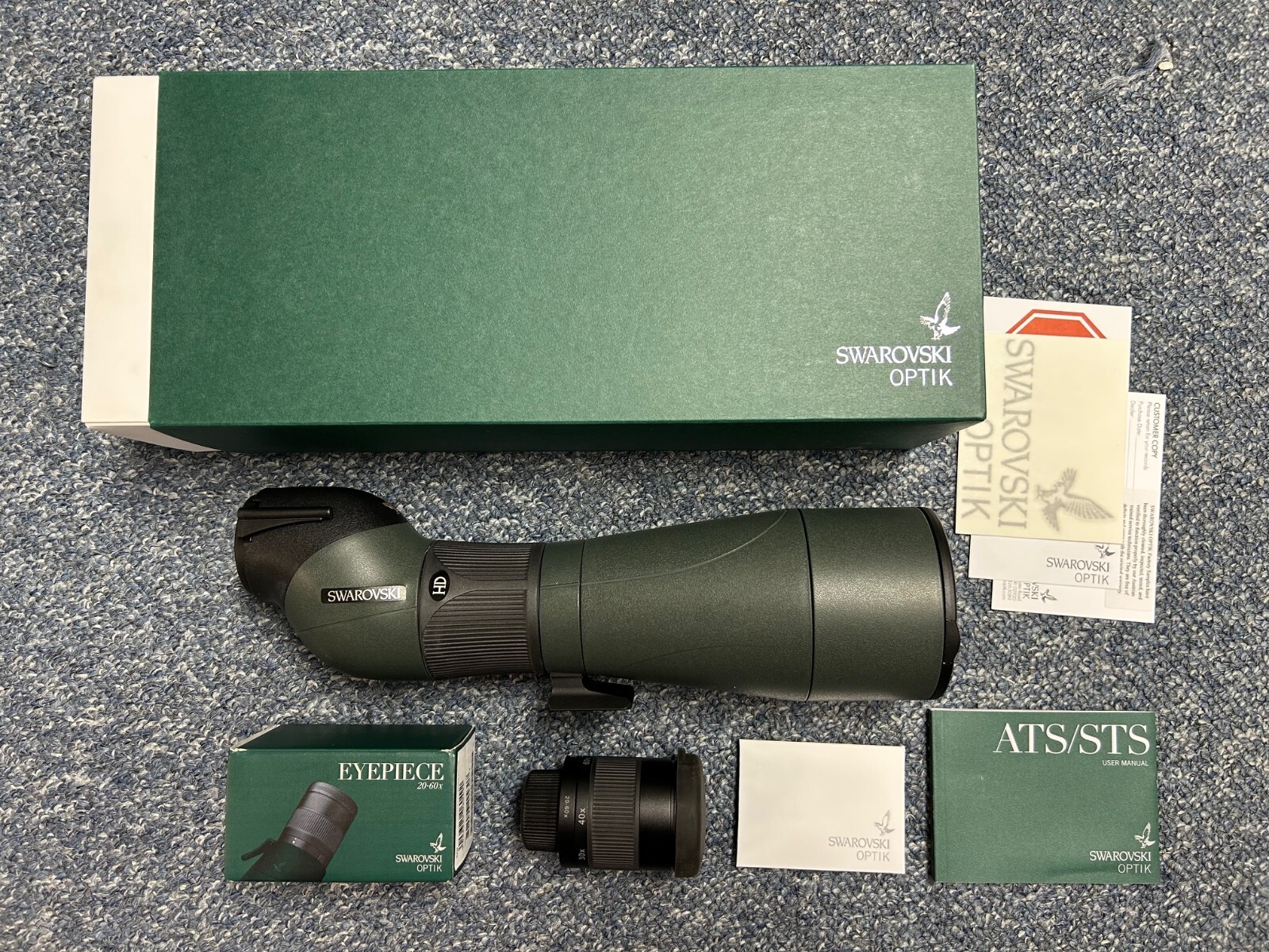 Swarovski STS 80 HD Spotting Scope and 20-60x Eyepiece - New in Box ...