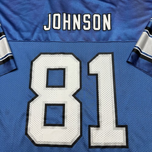Mens Reebok Calvin Johnson Megatron Detroit Lions NFL Football Jersey Size Large - Picture 13 of 14