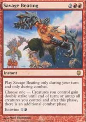 Savage Beating Darksteel Moderately Played, English - MTG