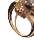 14k Yellow Gold .25ct SI2 H Diamond Cluster Ring 3.3g Natural ladies 5 — photo 3