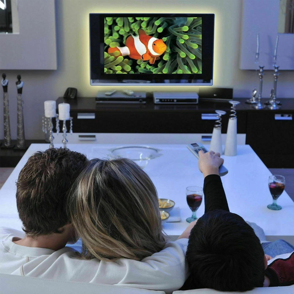 2 М USB питание RGB цвет 5050 USB LED лента света набор ТВ подсветки + пульт дистанционного управления США - Изображение 4 из 4