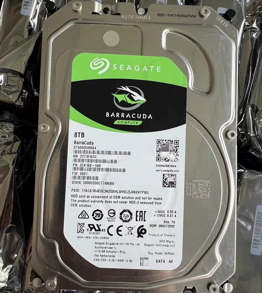 Seagate Barracuda 8TB ST8000DM004 SATA 6Gb/s 3.5 inch Internal HDD