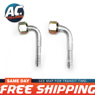 AC Fitting 90 Degree KIT Female Standard Aluminum O-Ring Hose size #6 and #8